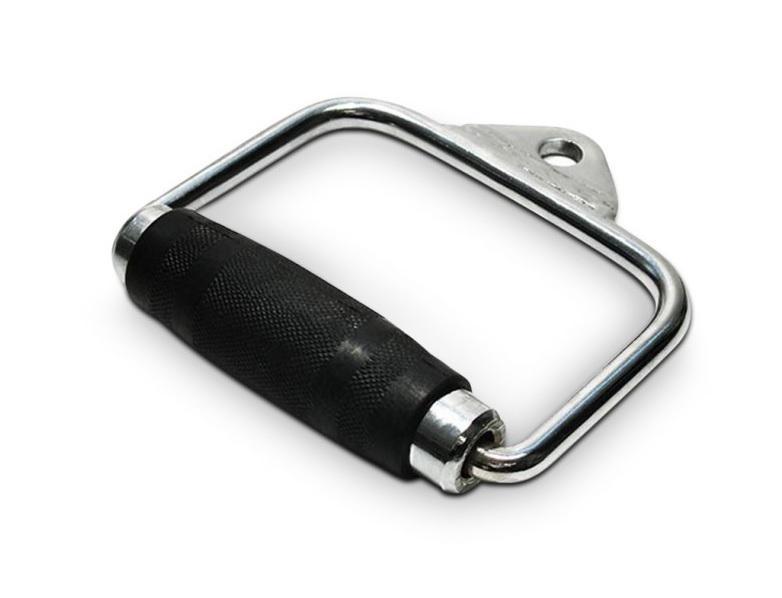 Body Iron Commercial Single Rubber Chrome Handle Cable Attachment