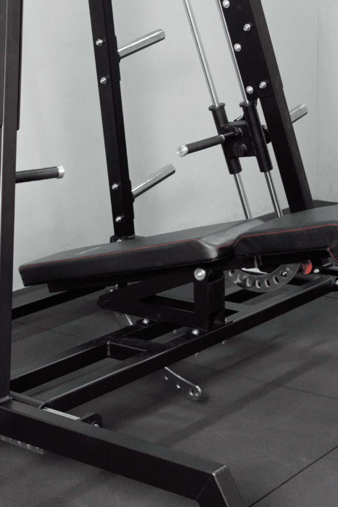Bodyiron®  Commercial Power Smith Machine Dual System Bench Press