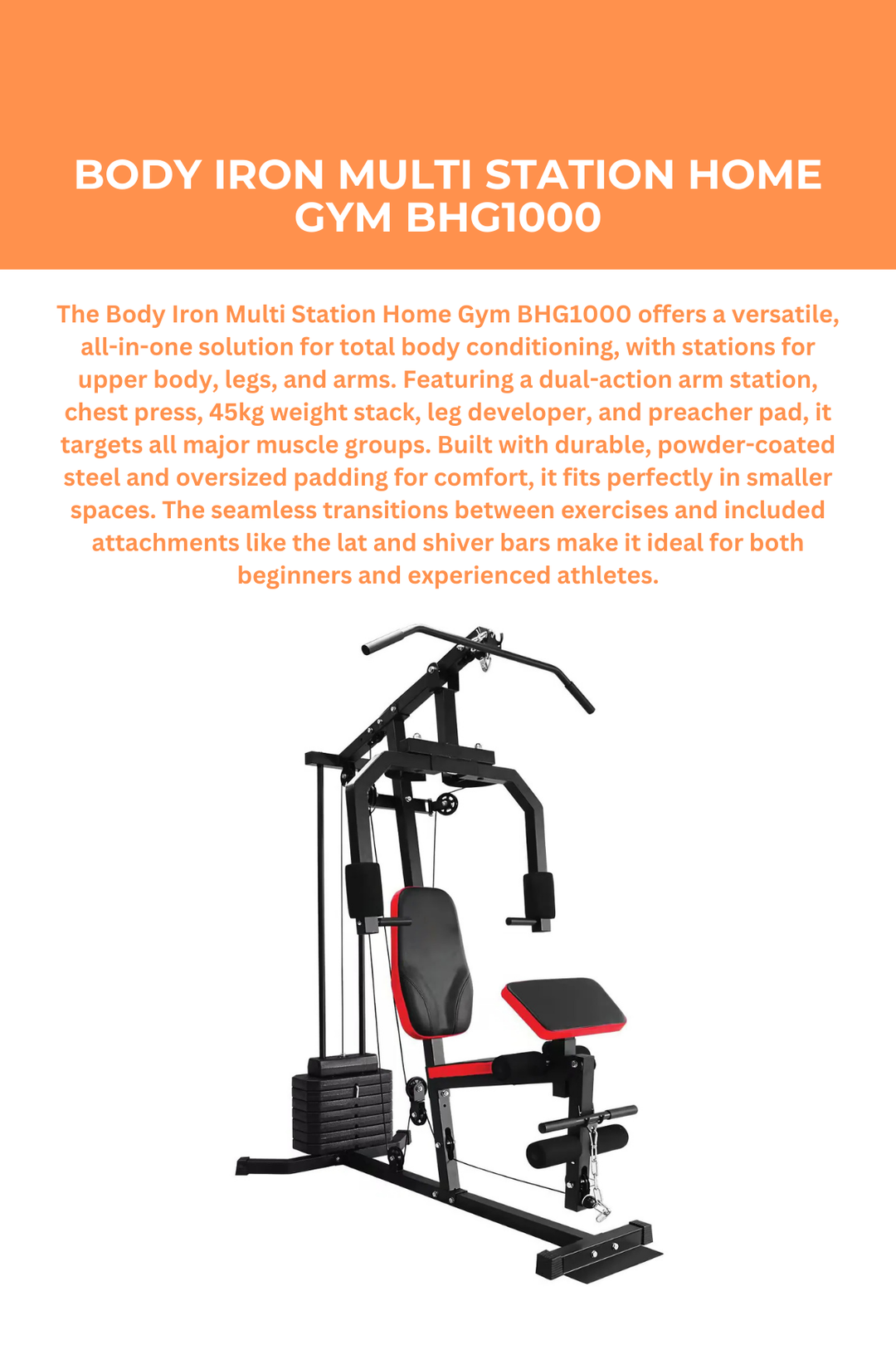 Body Iron Multi Station Home Gym BHG1000
