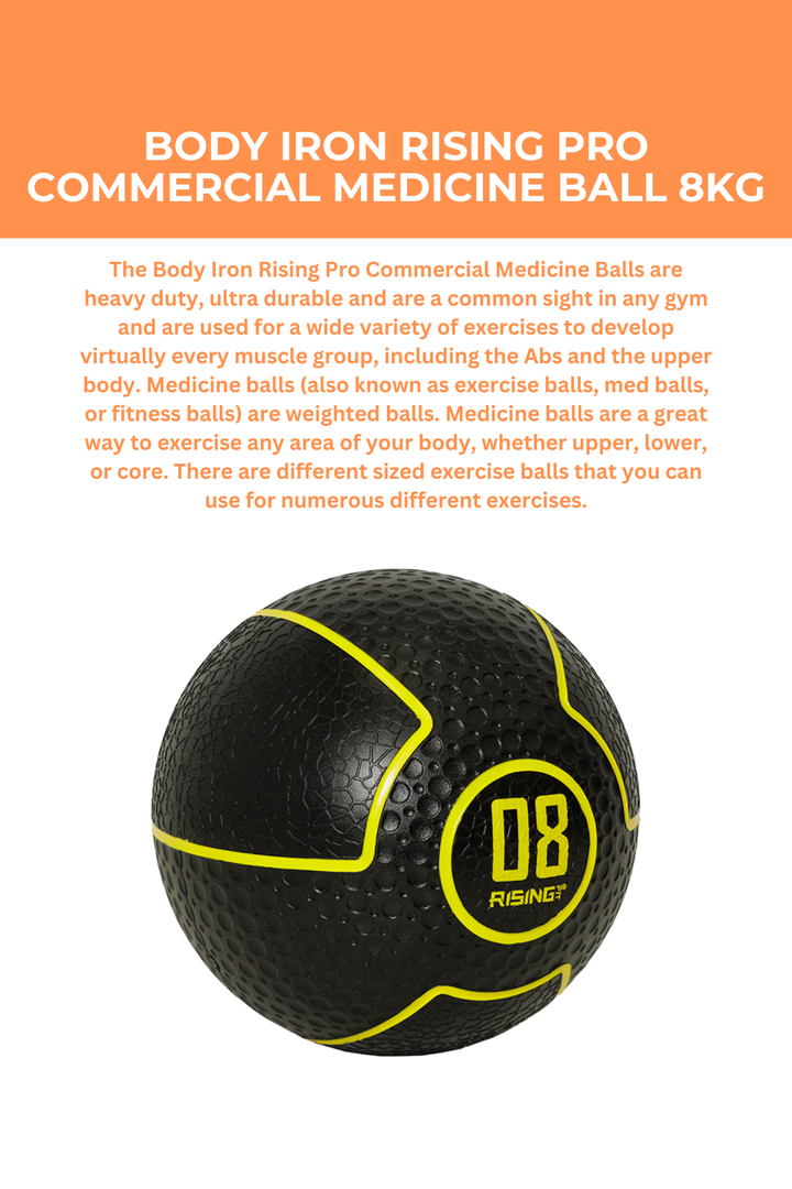Body Iron Rising Pro Commercial Medicine Ball 8Kg