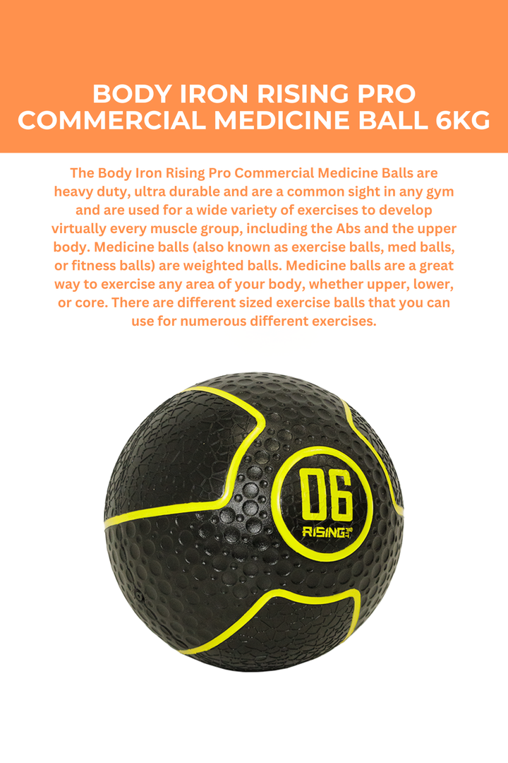Body Iron Rising Pro Commercial Medicine Ball 6KG