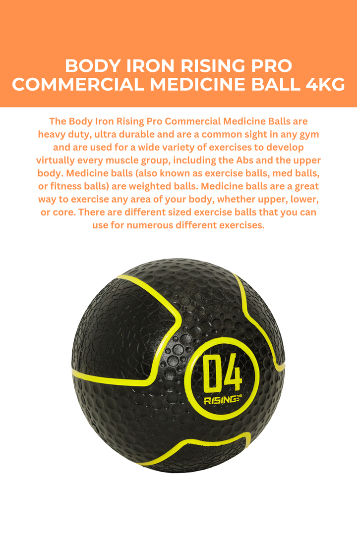 Body Iron Rising Pro Commercial Medicine Ball 4KG