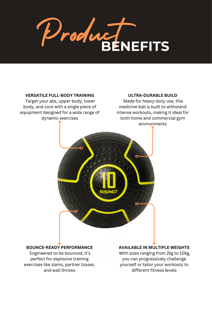 Body Iron Rising Pro Commercial Medicine Ball 10KG