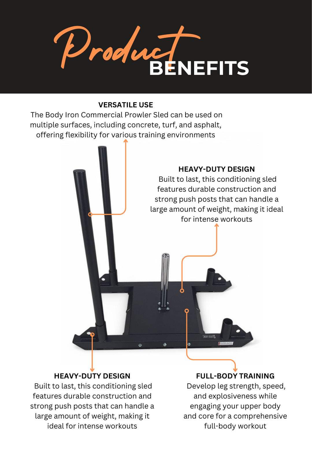 BodyIron® Commercial Prowler Sled