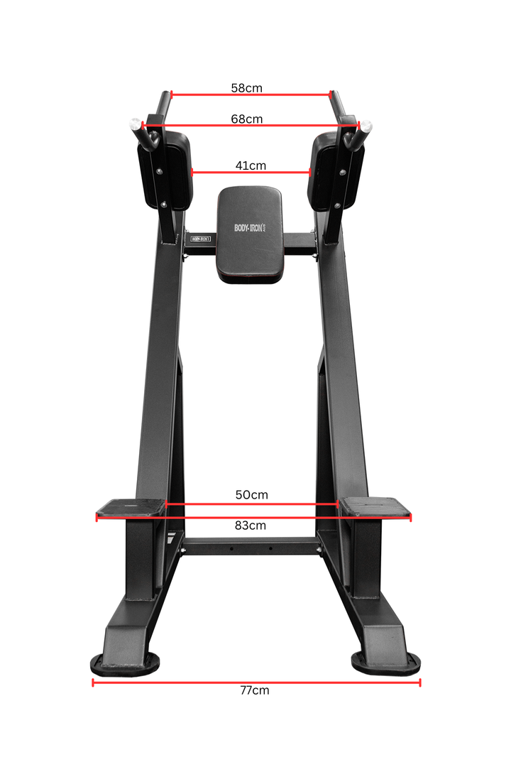 Body Iron Commercial Pro Knee Raise Dip Station
