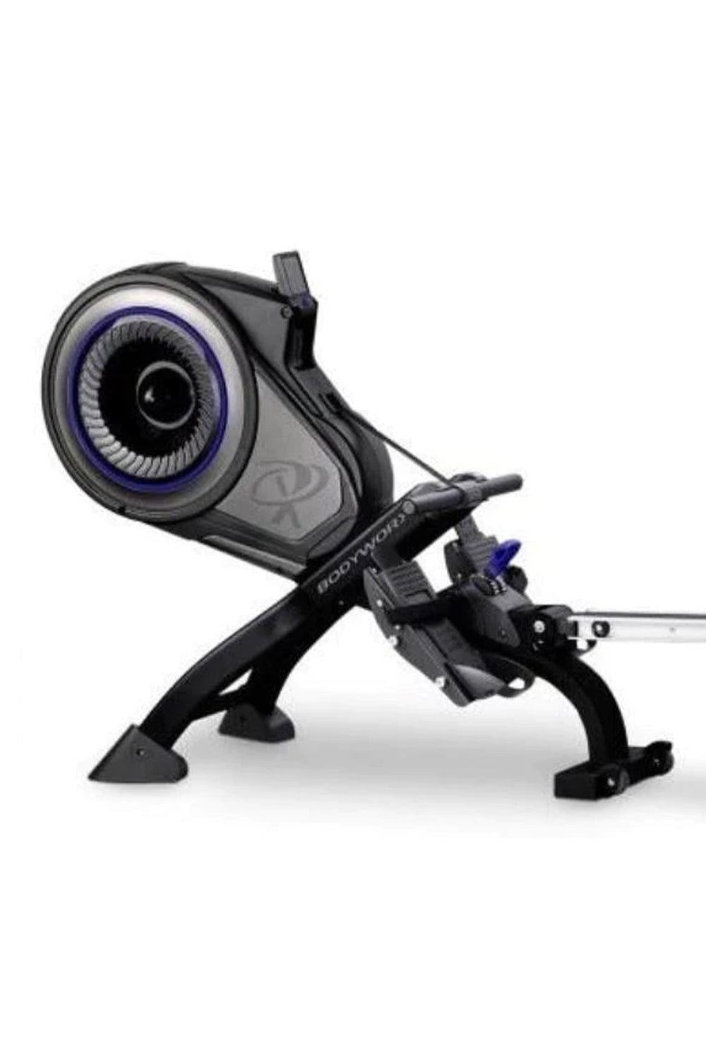 Close up of rowing machine fan