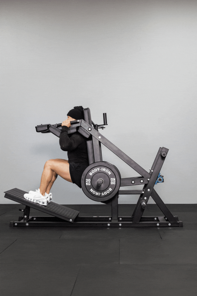 Body Iron Front Squat & Hack Squat Machine Commercial V2