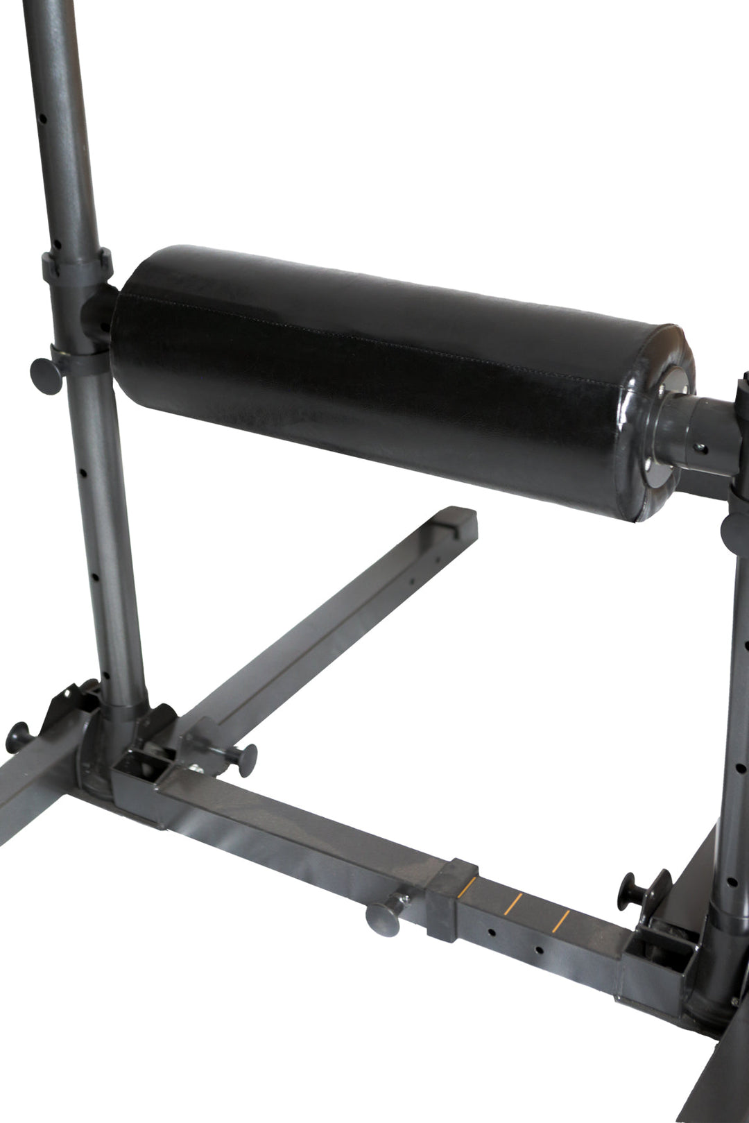 Large black roller on Bulgarian Split Squat Stand