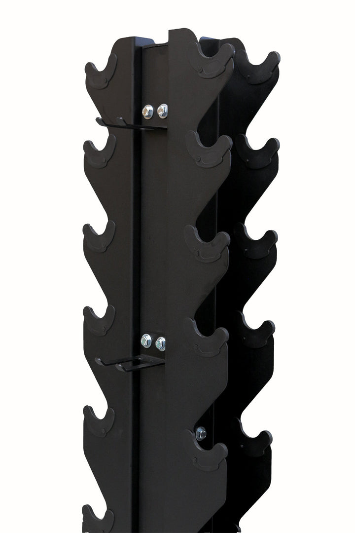 Body Iron Commercial Vertical Hex Dumbbell Rack 10 Pairs